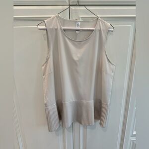 Spanx Peplum Pleated Sleeveless Top